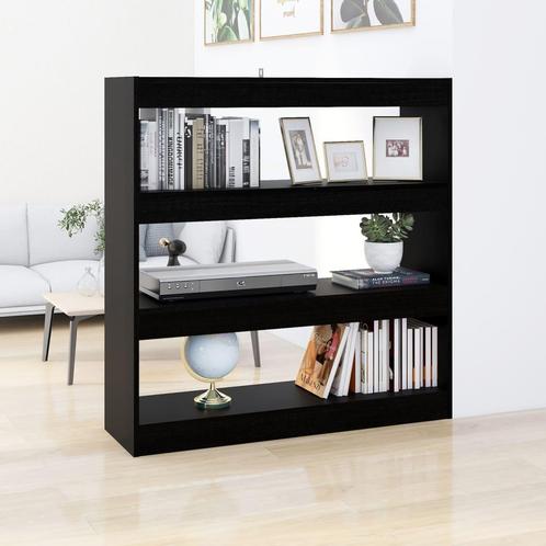 vidaXL Boekenkast/kamerscherm 100x30x103 cm zwart, Huis en Inrichting, Kasten | Boekenkasten, 25 tot 50 cm, Nieuw, Overige houtsoorten