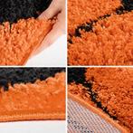 Rond Kindervloerkleed | Fun | Oranje | 120x120 cm, Verzenden, Nieuw