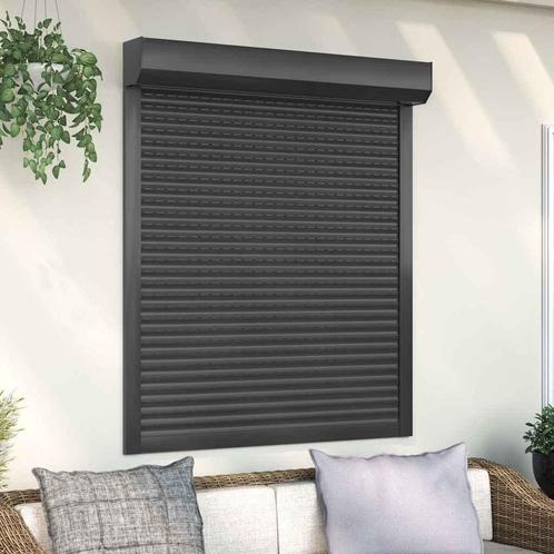 vidaXL Rolluik 110x130 cm aluminium antracietkleurig, Doe-het-zelf en Verbouw, Kozijnen en Schuifpuien, Nieuw, Verzenden