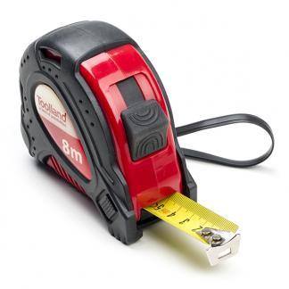 Rolmaat | Toolland | 8 meter (2 blokkeerknoppen, Polsband), Doe-het-zelf en Verbouw, Gereedschap | Handgereedschap, Nieuw, Verzenden
