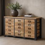 Dressoir Mangohout Mitchel 160 cm, Verzenden, 150 tot 200 cm, Nieuw, Industriële meubels