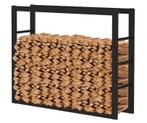 Haardhoutopslag - Design Houtrek - 80x100x25cm., Huis en Inrichting, Ophalen of Verzenden, Nieuw, Hout, Vrijstaand