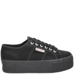Superga 2790 lage sneakers voor dames in het Zwart, Verzenden, Zwart, Nieuw, Sneakers of Gympen