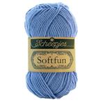 Scheepjes Softfun - 2609 zachtblauw - Katoen/Acryl Garen, Hobby en Vrije tijd, Breien en Haken, Ophalen of Verzenden, Nieuw