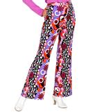 Flared Broek Paars 70s Groovy Dames, Kleding | Dames, Carnavalskleding en Feestkleding, Ophalen of Verzenden, Nieuw