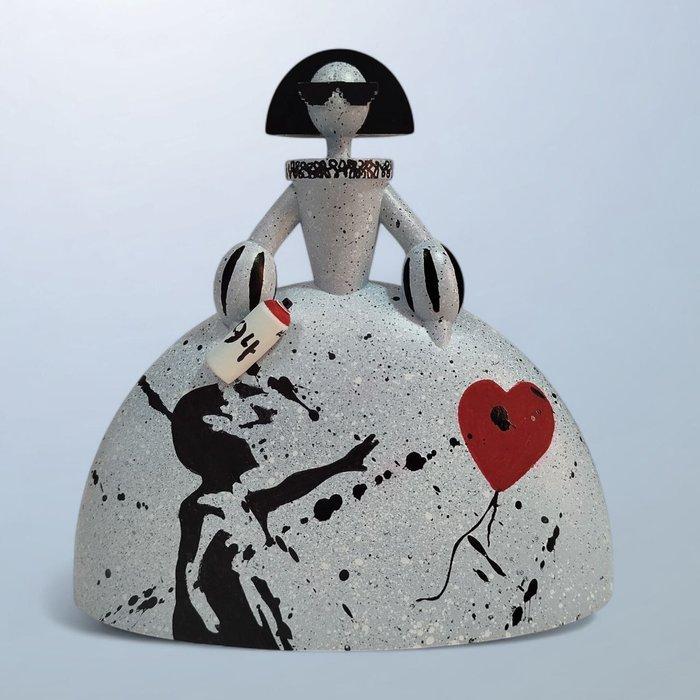 José de Pazos - Menina Banksy - NO Reserve, Antiek en Kunst, Kunst | Designobjecten
