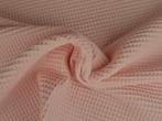 Wafelstof – Baby roze, Hobby en Vrije tijd, Stoffen en Lappen, 120 cm of meer, Ophalen of Verzenden, Katoen, Roze