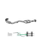 Katalysator voor Mercedes C180 / W203 / C180 / T203, Verzenden, Nieuw