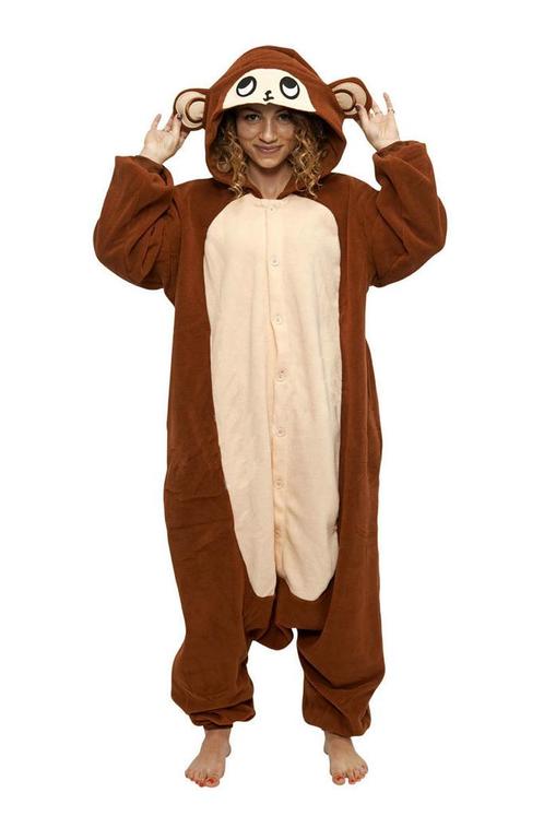 Onesie Aap Pak XL-XXL Apenpak Monkey Kostuum Bruin Chimpanse, Kleding | Heren, Carnavalskleding en Feestkleding, Kleding, Nieuw