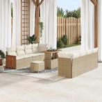vidaXL Tuin Sofa Set 11 pcs beige en crèmekleurig 90 x 55 x, Tuin en Terras, Verzenden, Nieuw, Rotan