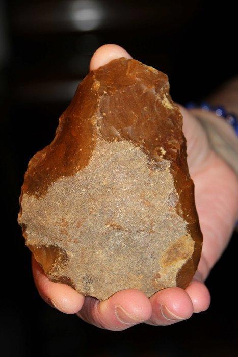 Paleolithisch Vuursteen Uniface - 105 mm (Zonder, Antiek en Kunst, Antiek | Overige Antiek
