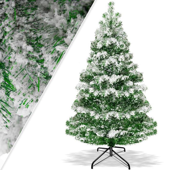 Kunstkerstboom - 180 cm hoog  - 780 takken - groen met, Diversen, Kerst, Verzenden