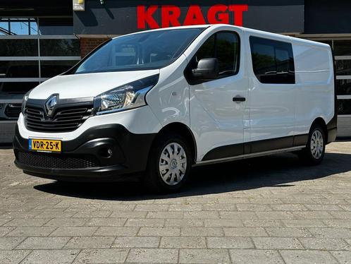 Renault Trafic 1.6 dCi T29 L2H1 Dubbelcabine Work Edition En, Auto's, Renault, Dealer onderhouden, Lease, Zwart, Handgeschakeld