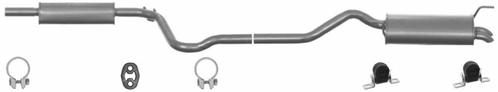 Complete uitlaat Einddemper + Middendemper Volkswagen Caddy, Auto-onderdelen, Uitlaatsystemen, Nieuw, Verzenden