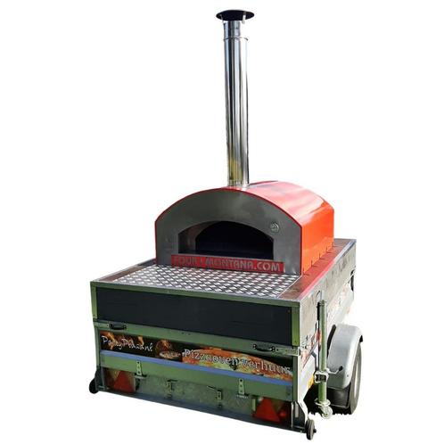 Pizzaoven Aanhanger huren - Mobiele Pizzaoven verhuur Raalte, Tuin en Terras, Pizzaovens, Nieuw, Ophalen