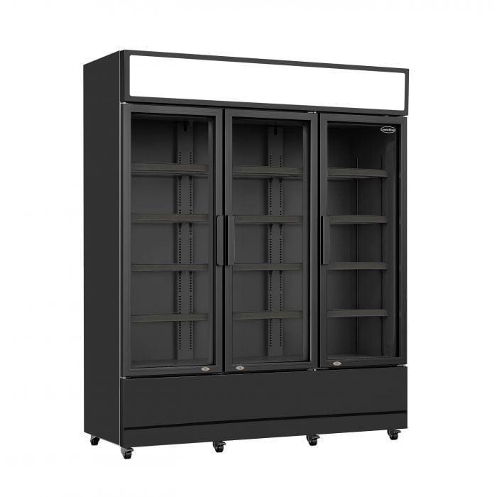 Koelkast 3 Glasdeuren 1065L  FCU-1200 BL, Zakelijke goederen, Horeca | Keukenapparatuur, Koelen en Vriezen