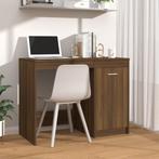 vidaXL Bureau 100x50x76 cm bewerkt hout bruin eikenkleur, Verzenden, Nieuw