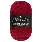 Scheepjes Chunky Monkey - 1123 garnet - Acryl Garen, Hobby en Vrije tijd, Breien en Haken, Ophalen of Verzenden, Nieuw