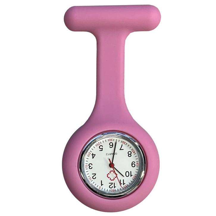 Fako - Verpleegstershorloge - Siliconen Uni - Oud Roze, Sieraden, Tassen en Uiterlijk, Horloges | Dames, Verzenden