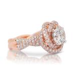 Ring - 18 karaat Roségoud - 2.96ct. tw. Diamant (Natuurlijk), Nieuw