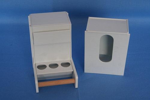 3071 Kanarie/exoten voederautomaat voor in de valdeur, Dieren en Toebehoren, Vogels | Hokken en Kooien, Nieuw, Ophalen of Verzenden