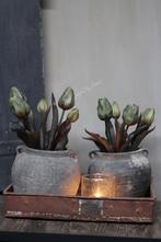 Namaak boeket Tulpen green 30cm, Huis en Inrichting, Nieuw, Ophalen of Verzenden