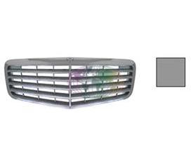 MERCEDES E klasse, W211, 2006-2009 - GRILLE, chromegrijs,..., Auto-onderdelen, Carrosserie en Plaatwerk, Nieuw, Mercedes-Benz