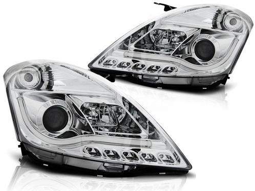 Koplampen Suzuki Swift 10- Tube Light LED Chroom, Auto-onderdelen, Overige Auto-onderdelen, Ophalen of Verzenden