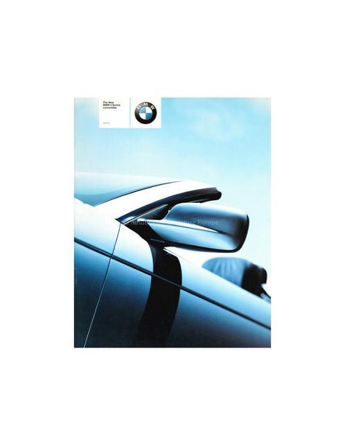 1999 BMW 3 SERIE CABRIO BROCHURE ENGELS (USA), Boeken, Auto's | Folders en Tijdschriften, BMW