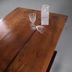 Mooie fijn doorleefde werktafel schrijftafel met twee laden, Antiek en Kunst, Antiek | Meubels | Tafels, Ophalen of Verzenden
