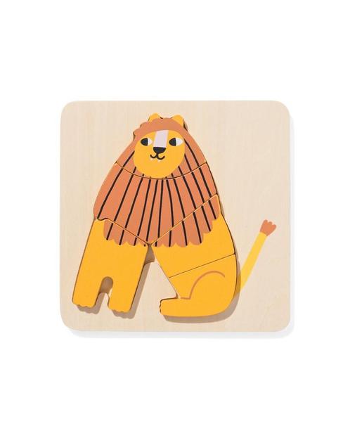 HEMA Inlegpuzzel hout leeuw, Kinderen en Baby's, Speelgoed | Educatief en Creatief, Nieuw, Verzenden