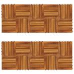 vidaXL Terrastegels 20 st verticaal patroon 30x30 cm, Verzenden, Nieuw