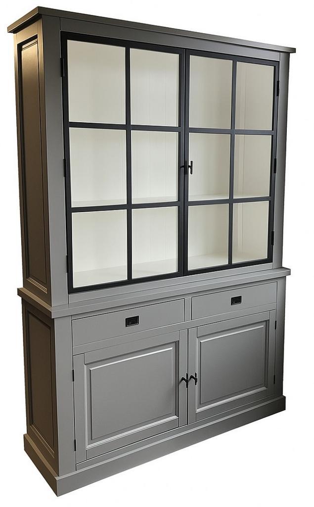 Buffetkast Soest grijs met stalen deuren 150cm, Huis en Inrichting, Kasten | Buffetkasten, Ophalen of Verzenden