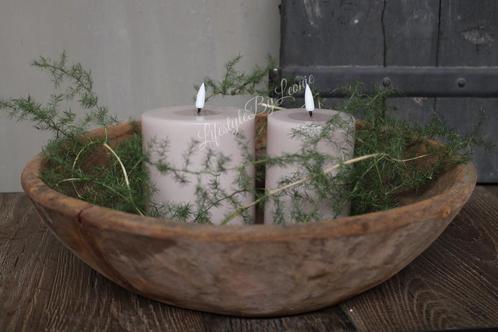 Wax LED kaars Soft rose 10 x 10 cm, Huis en Inrichting, Woonaccessoires | Kandelaars en Kaarsen, Nieuw, Ophalen of Verzenden