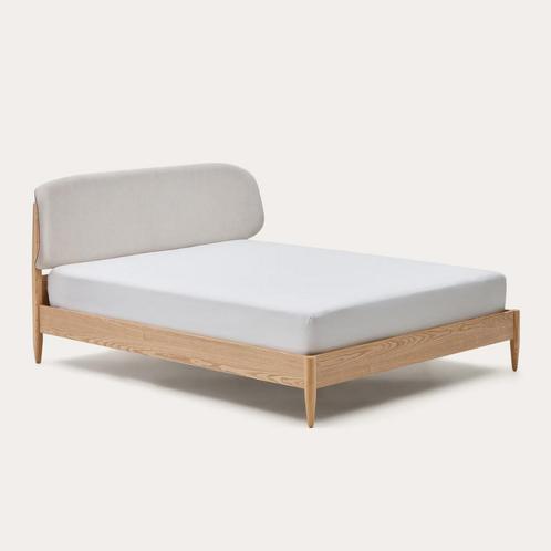 *WOONWINKEL* Kave Home Octavia Vintage Design Bedframe Hout, Huis en Inrichting, Slaapkamer | Bedden, Wit, Nieuw, Verzenden