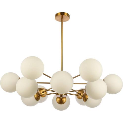 Hanglamp Gina White Gold 12-Licht, Huis en Inrichting, Lampen | Overige, Nieuw, Verzenden