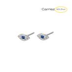 Mini evil eye oorstekers - 925 zilver, Sieraden, Tassen en Uiterlijk, Verzenden, Nieuw, Zilver