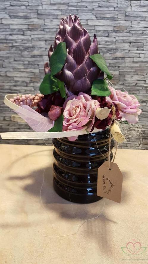Artisjok Purple 15 cm. Foam/st Artisjok, Huis en Inrichting, Woonaccessoires | Kunstplanten en Kunstbloemen, Nieuw, Ophalen of Verzenden