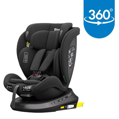 Ding Aiden Black 40-150 cm 360° i-Size Autostoel DI-903123, Kinderen en Baby's, Autostoeltjes, Nieuw, Isofix, 15 t/m 36 kg, Verzenden