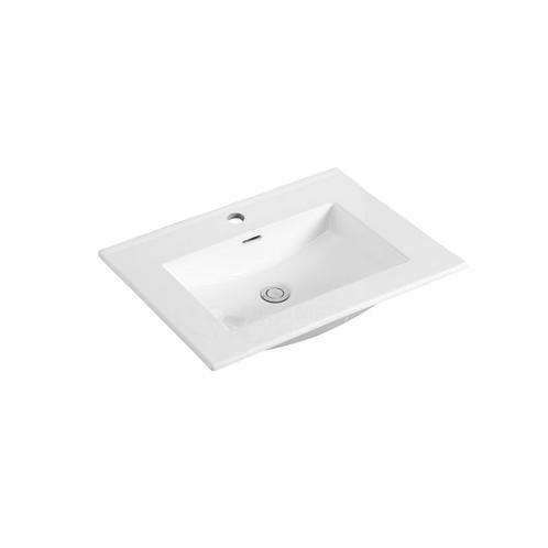 Sani Royal Wastafel Keramiek Flat 60 cm geen, Doe-het-zelf en Verbouw, Sanitair