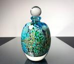 Maxence Parot - Vaas - Unieke fles in kleuren en goud - Glas