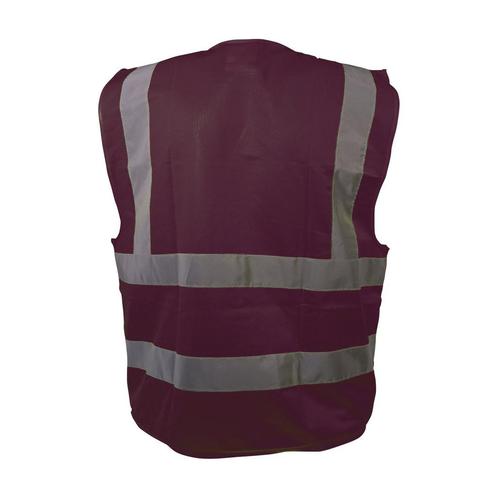 Veiligheidshesje bordeaux rood, Tuin en Terras, Werkkleding, Verzenden