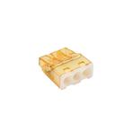 Mini lasklem 3-voudig 0,5-2,5mm2, oranje, per 100 stuks, Nieuw