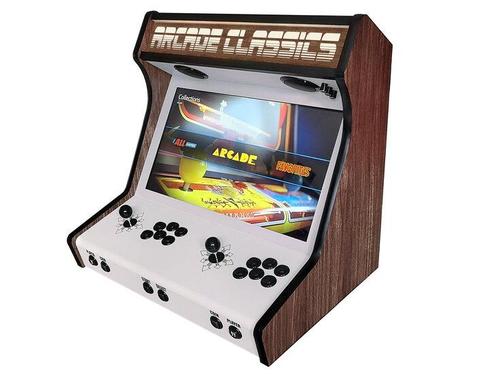 Premium Arcade Classics Hout Look WBE Arcade Bartop met M..., Spelcomputers en Games, Spelcomputers | Overige, Verzenden