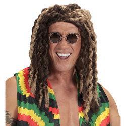 Pruik Rasta Blond/Bruin, Hobby en Vrije tijd, Feestartikelen, Verzenden