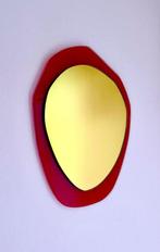 Andrea Lussoli - Spiegel - Glas - Gouden & Rode Spiegel