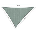 Premium schaduwdoek 3.5x4x4.5m driehoek waterdoorlatend...., Nieuw