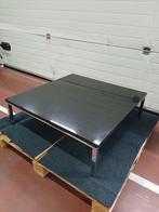 Salontafel, zwart graniet / metalen frame, 80 x 80 x 23 cm, Ophalen, Nieuw
