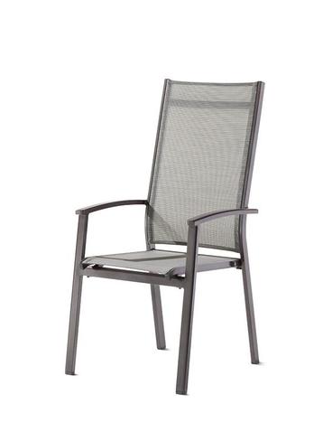 Sieger Lima stapelbare fauteuil hoog aluminium/textilux - beschikbaar voor biedingen