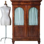 Biedermeier boekenkastje met getoogde ruiten uitneembare bes, Ophalen of Verzenden